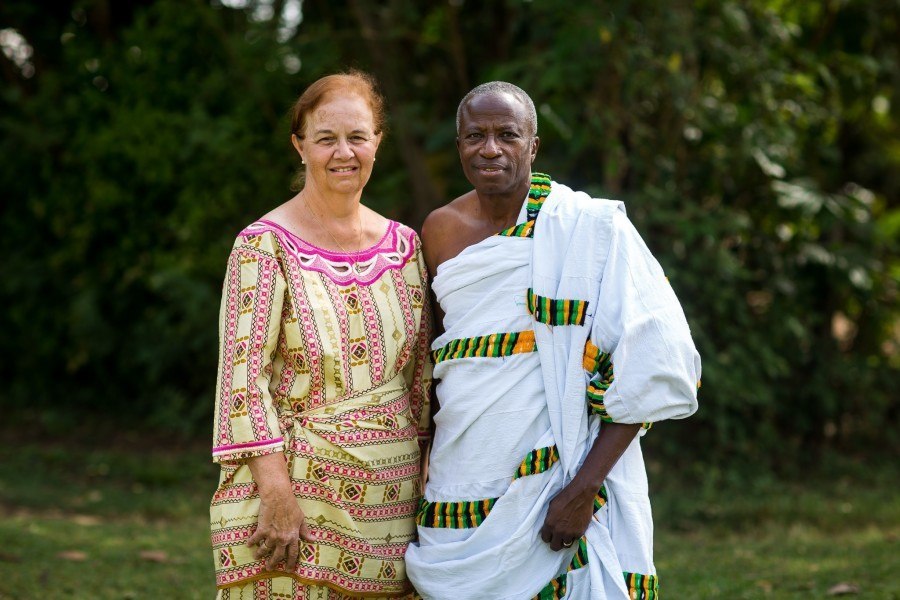 David and Brenda Mensah, Laureates, 2015 Millennium Award for Peace.